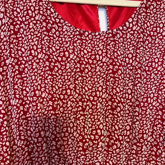 Red Floral Dress - Picture 2 of 5